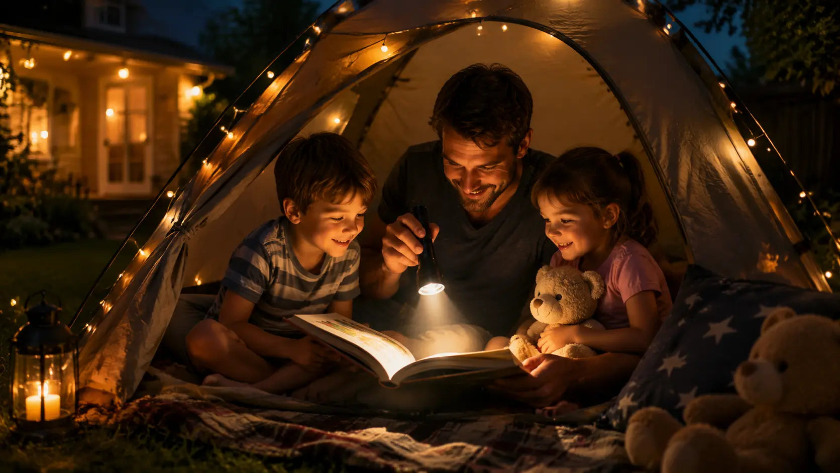 Backyard Camping with Kids: The Best Family Lighting & Gear