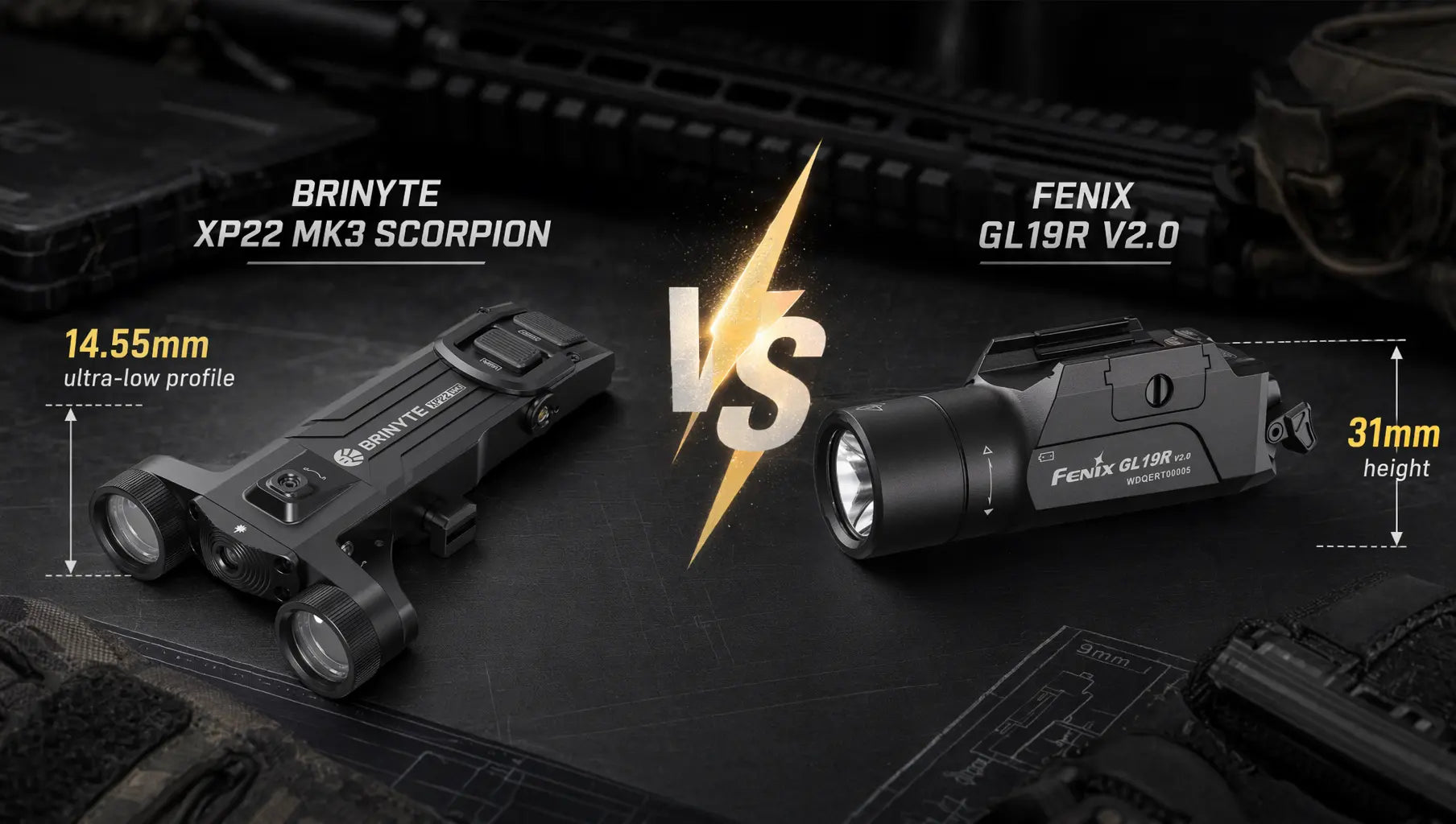 Fenix PD36R Pro Alternative? Why Brinyte XP22 Rules the Top Rail