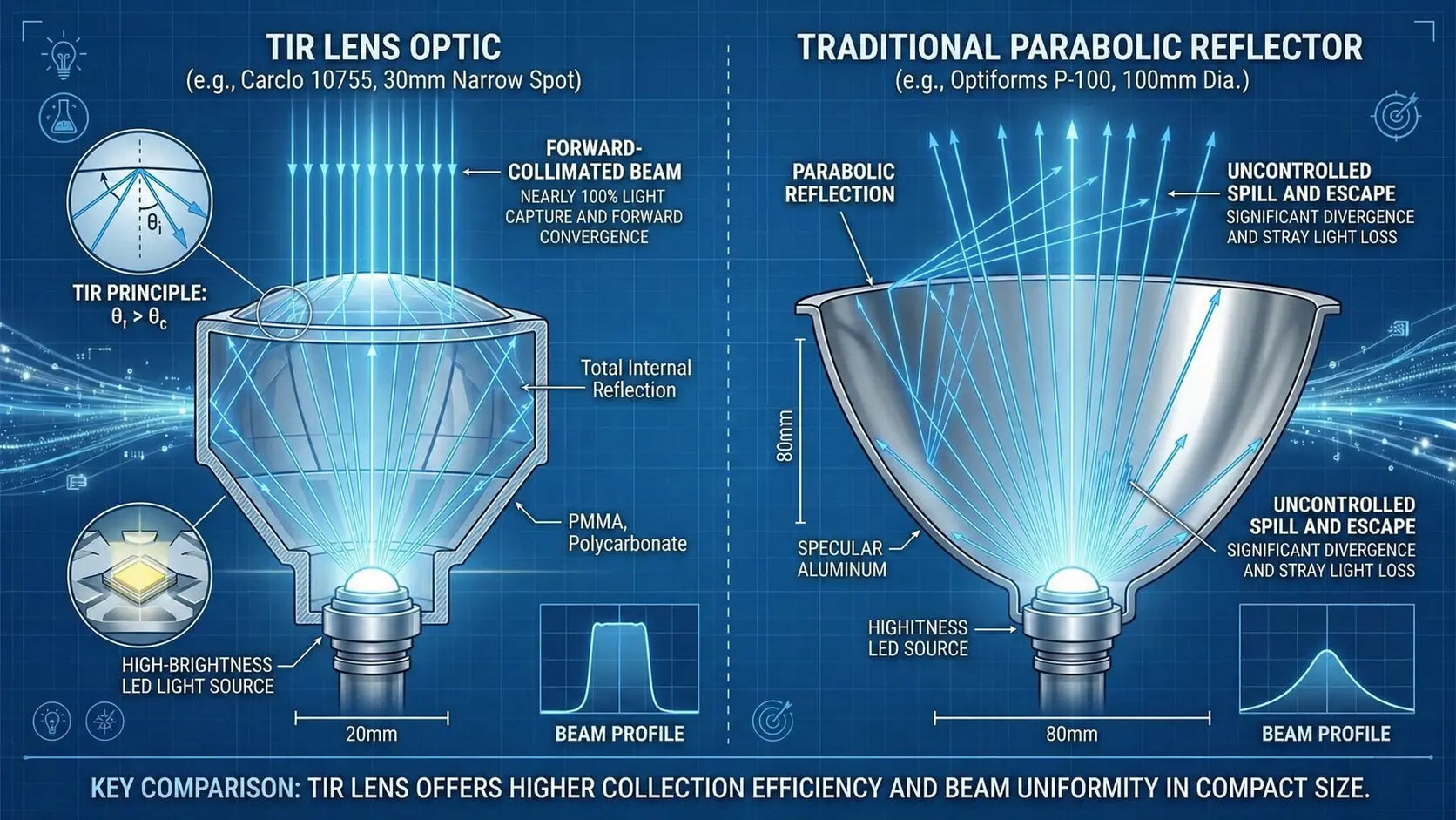 TIR Lens Hunting Flashlights: Brinyte ZT40 & T40 Technology Guide