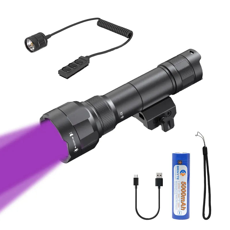 Brinyte T40 USB-C Rechargeable Multifunctional Hunting Flashlight for Night Hunting