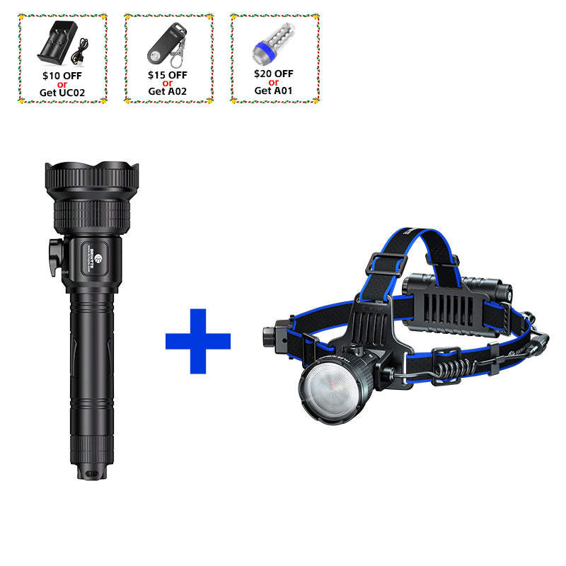 Brinyte T28&HL28 Hunting Lights Bundle Sale