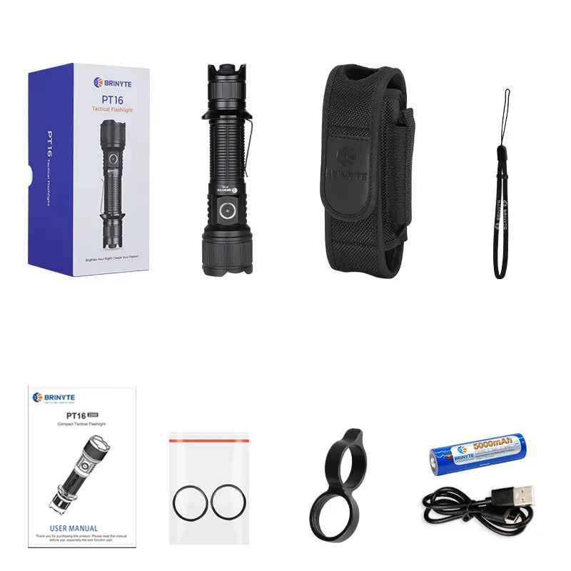 PT16 Tactical Flashlight – Brinyte