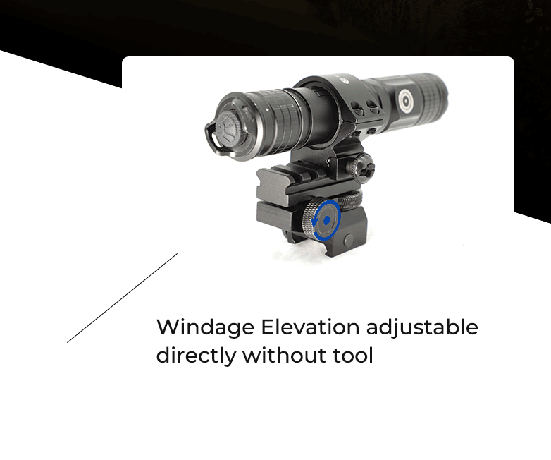 usage demonstration of Brinyte BRM11 Windage Elevation Adjustable Mount