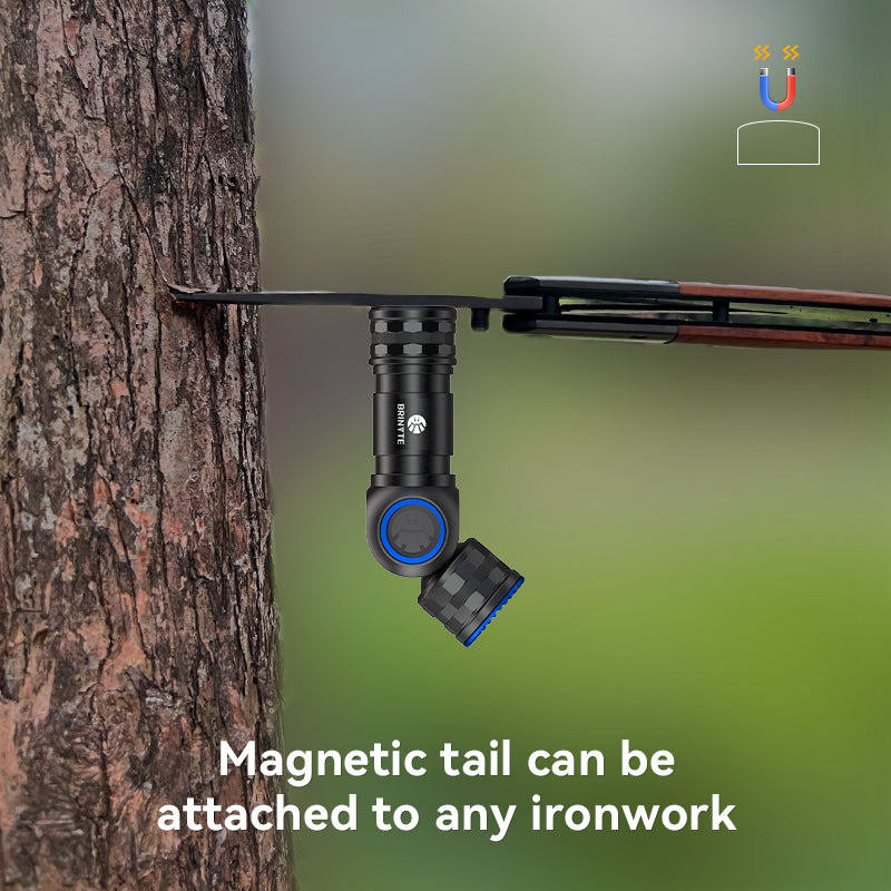 Brinyte HL16 is a multi-functional headlamp with CREE LED, suitable for various scenes. It has 4 brightness levels to choose from and supports double-click strobe mode, a magnetic charging port, easy to charge.