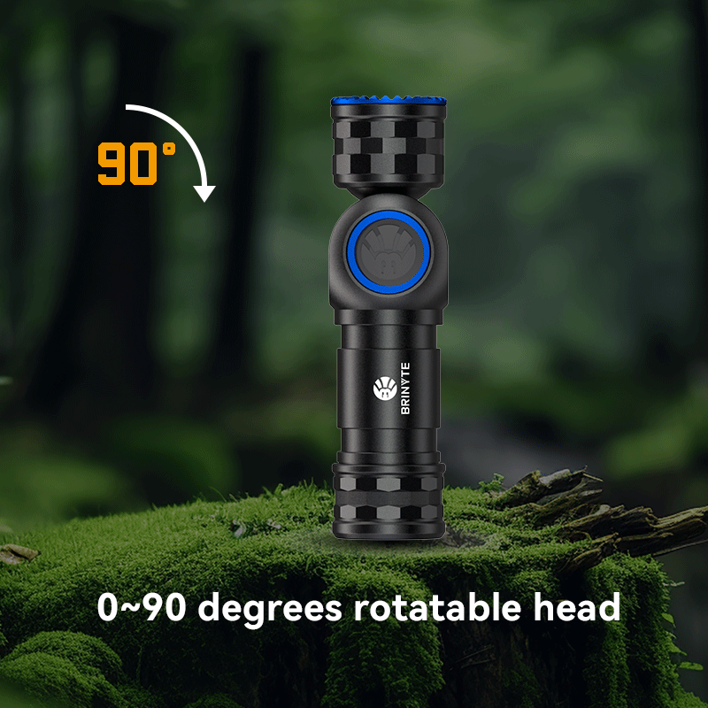 Brinyte HL16 is a multi-functional headlamp with CREE LED, suitable for various scenes. It has 4 brightness levels to choose from and supports double-click strobe mode, a magnetic charging port, easy to charge.