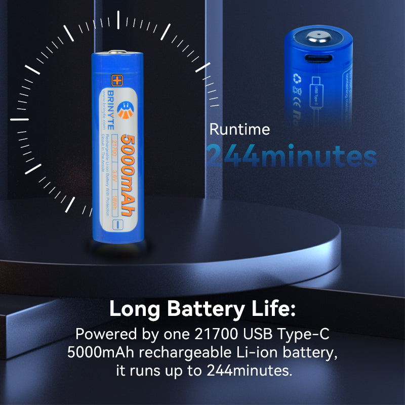 New Light Brinyte LZ01 1300 Meters Super Long Range Beam Distance LEP Light