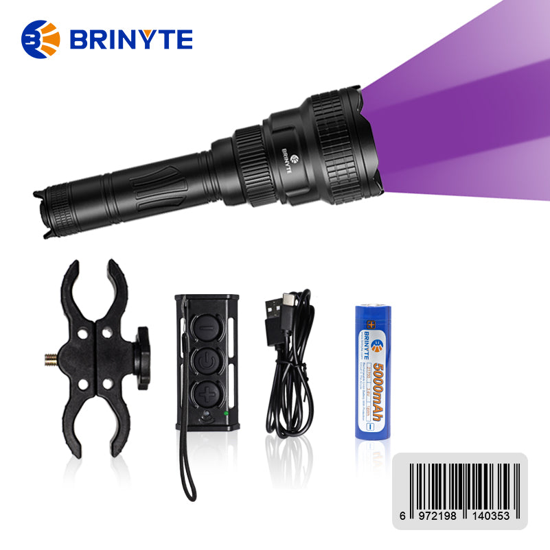 Brinyte T18-R r5 zöld vadászati lámpa vezeték nélküli távirányító kapcsolóval