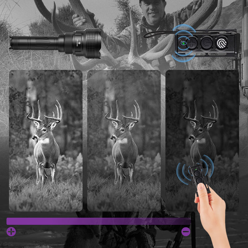 Brinyte T18-IR Zoomable Rechargeable IR850 Light—Brinyte