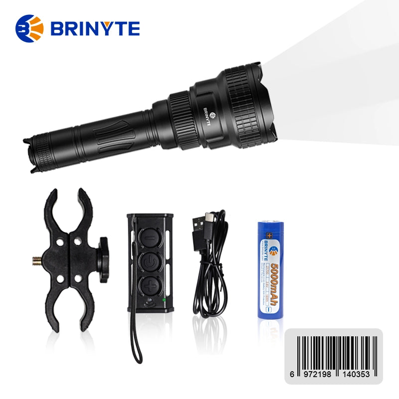 Brinyte T18-W Zoomable Rechargeable White Light—Brinyte