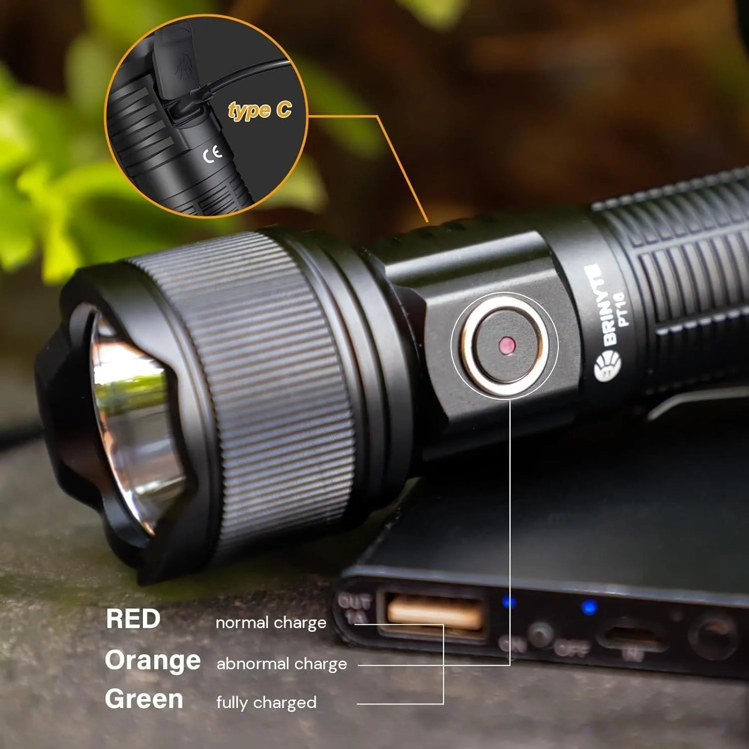 Brinyte PT16 Tactical Flashlight(Standerd) for Everyday Carry