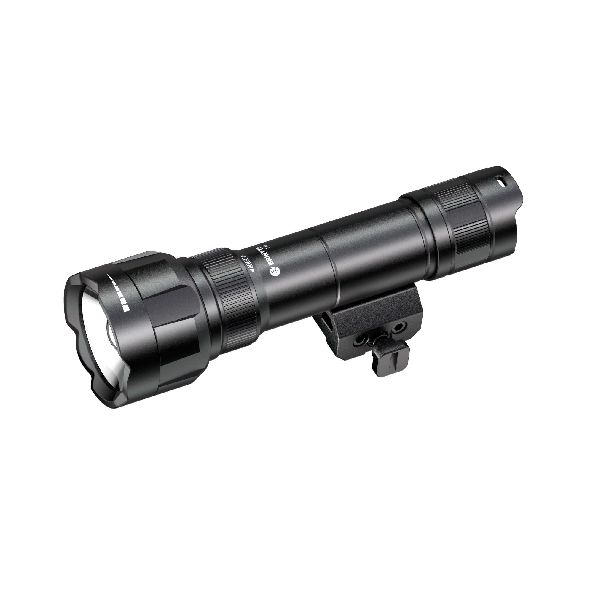 Brinyte T40 USB-C rechargeable hunting flashlight front view