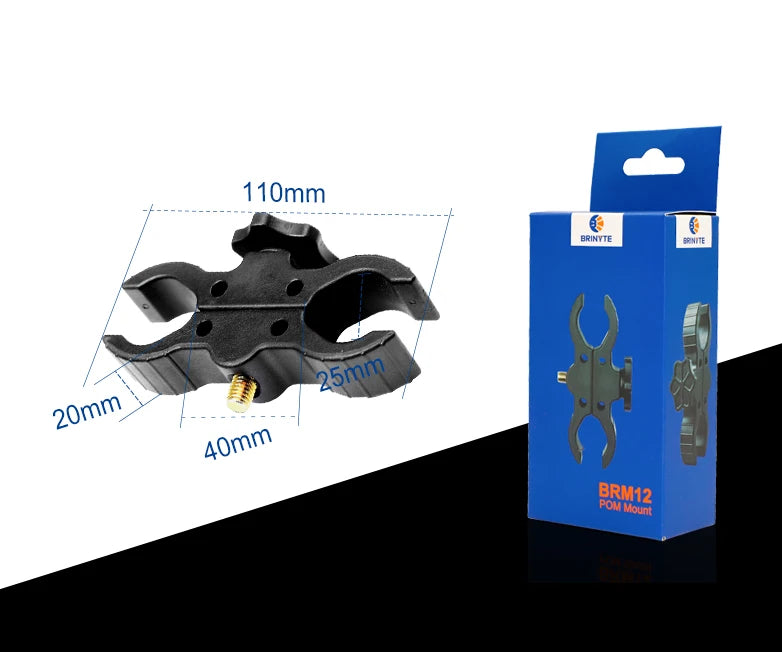 what's the size of Brinyte BRM12 POM Mount
