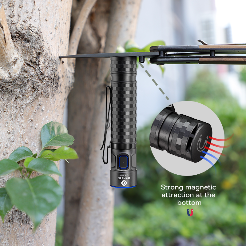 Brinyte 1200+LM E18 Self-Defense Rechargeable Light with Type-c Direct Charging