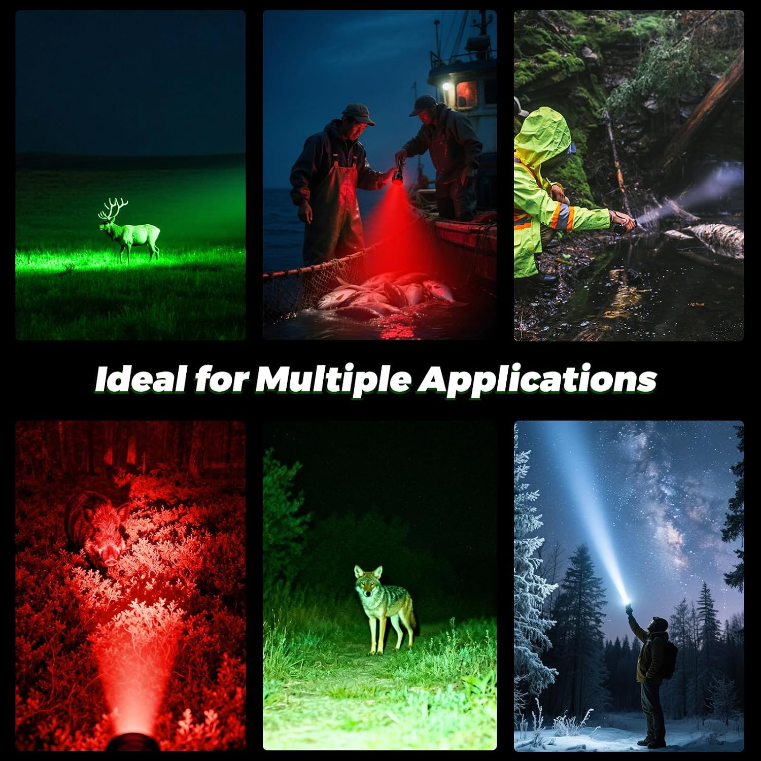 Brinyte T18 Artemis – Zoomable Multicolor Hunting Flashlight for Hog & Predator Night Hunting