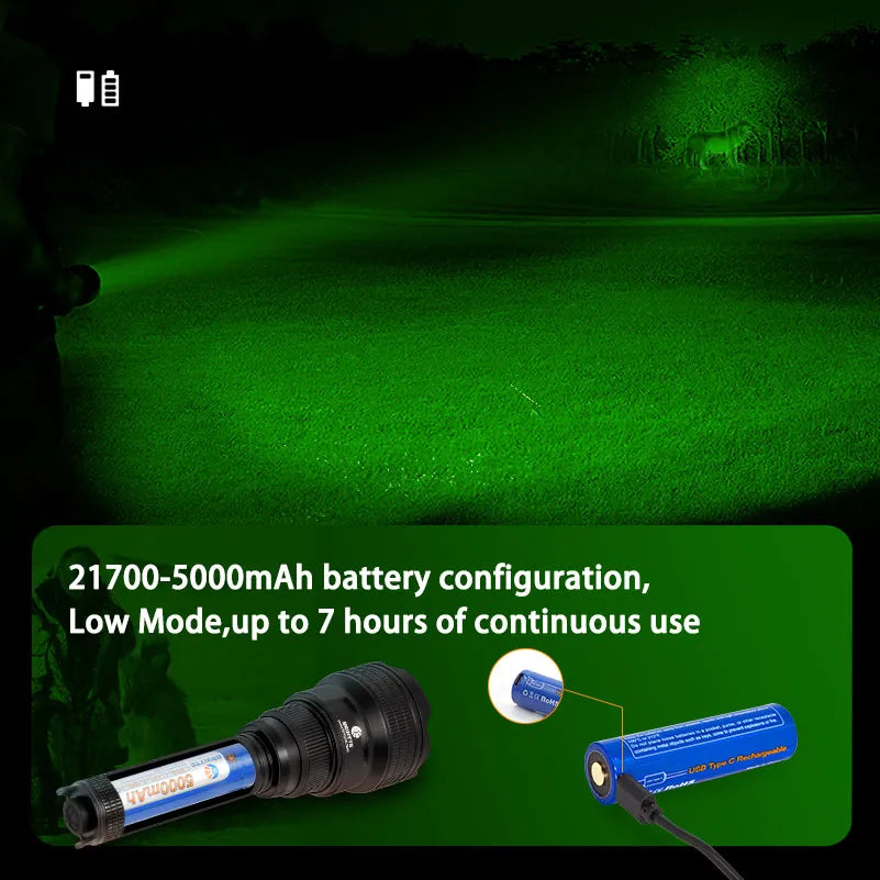 Brinyte T18-R R5 Green Hunting Light With Wireless Remote Switch