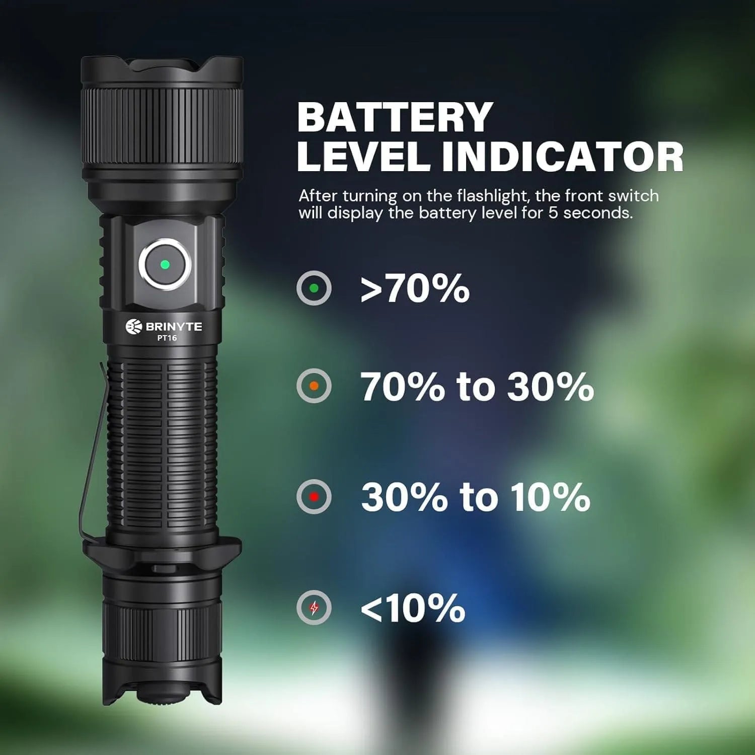 PT16 Tactical Flashlight – Brinyte