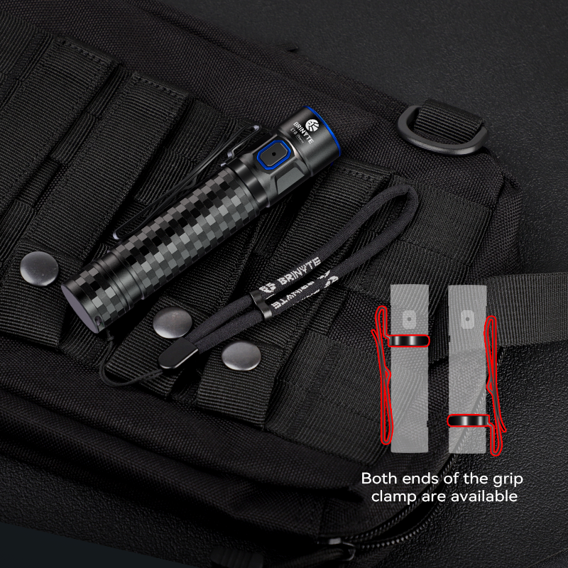 Brinyte 1200+LM E18 Self-Defense Rechargeable Light with Type-c Direct Charging