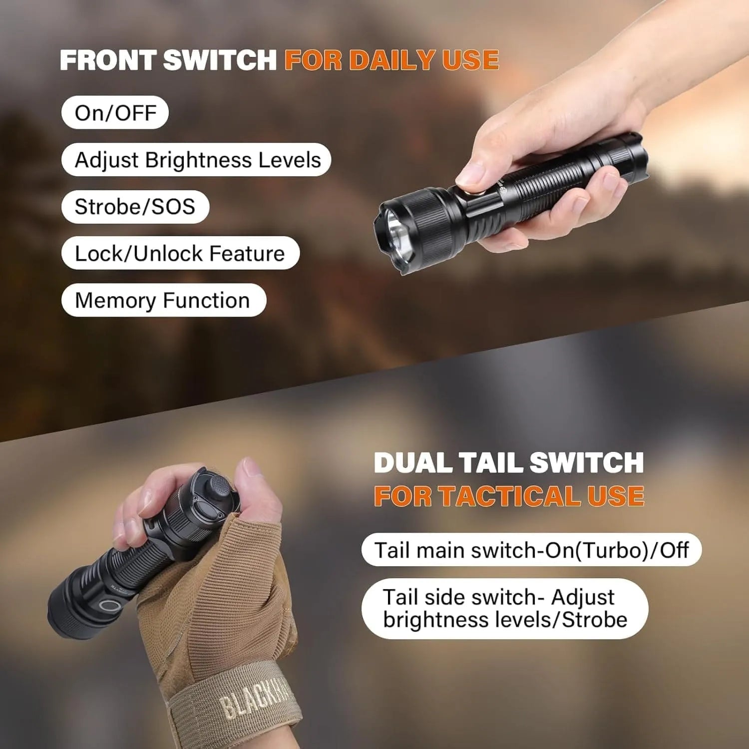 PT16 Tactical Flashlight – Brinyte