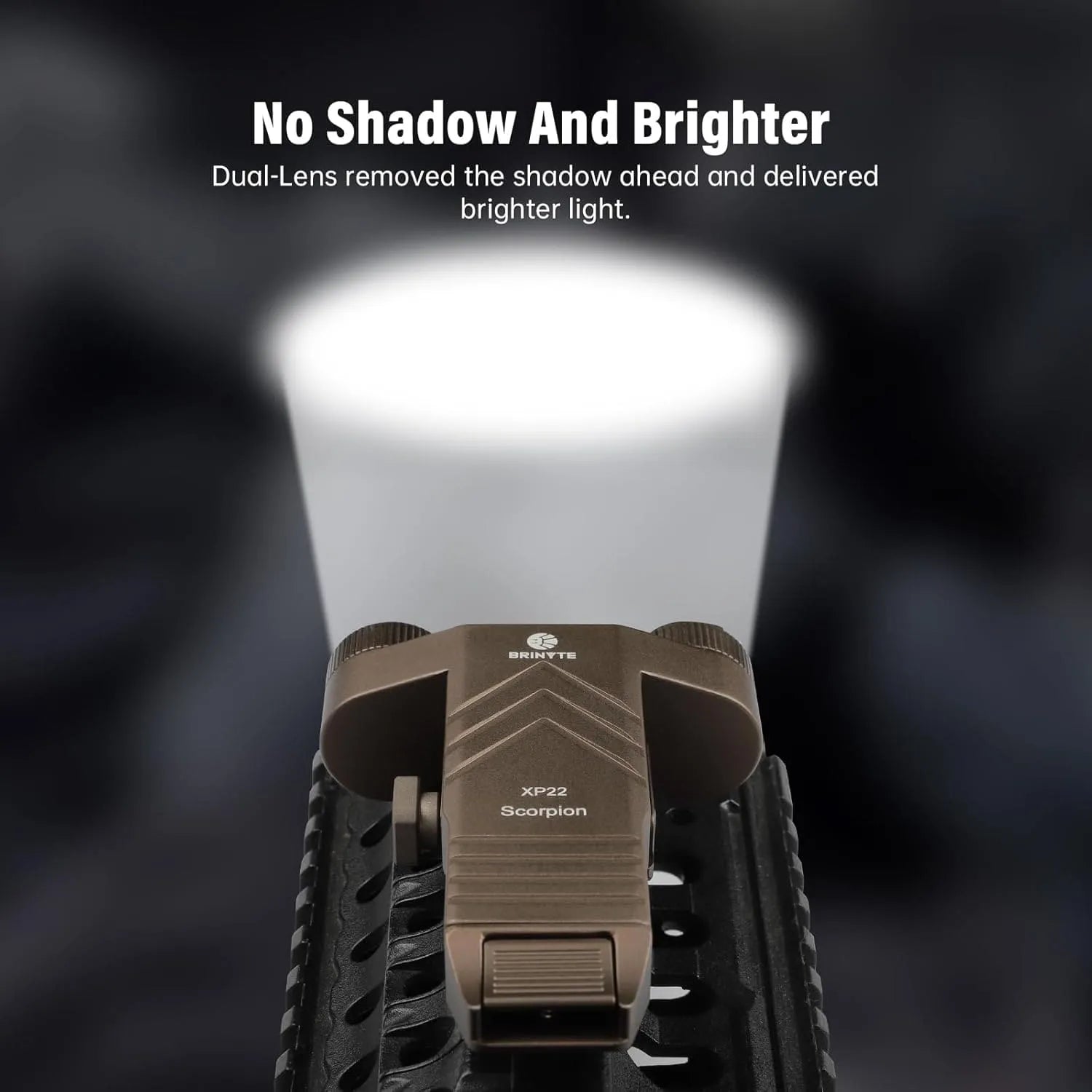 Brinyte XP22 Tactical Rail-mounted Flashlight