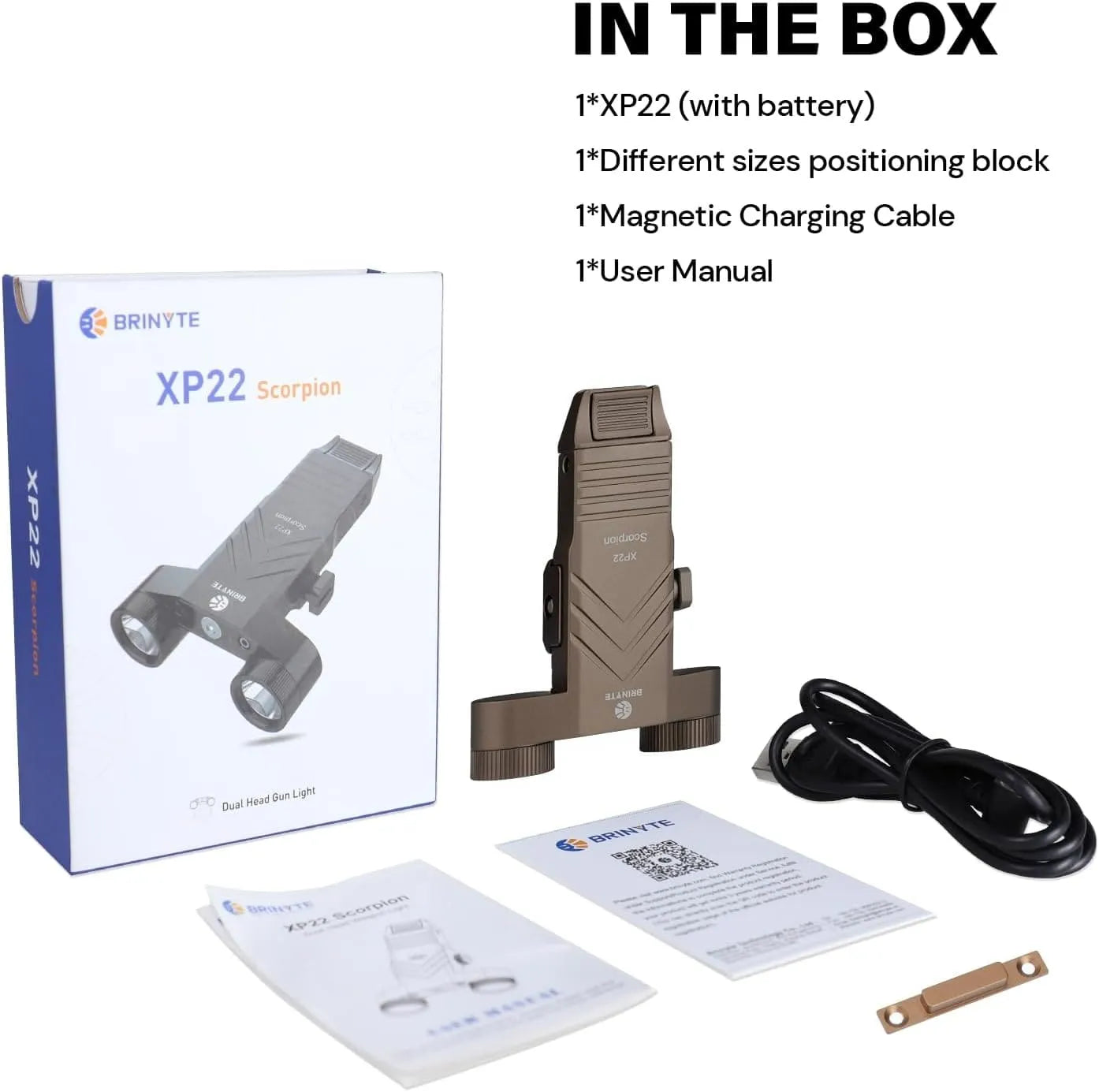 Brinyte XP22 Tactical Rail-mounted Flashlight