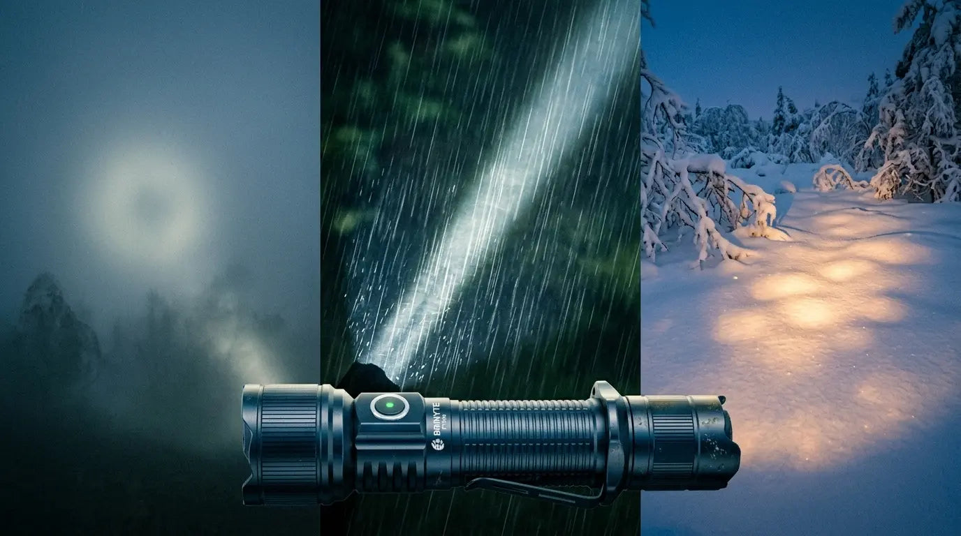 Fog, Rain, and Snow: How Weather Affects Hunting Flashlight Performance