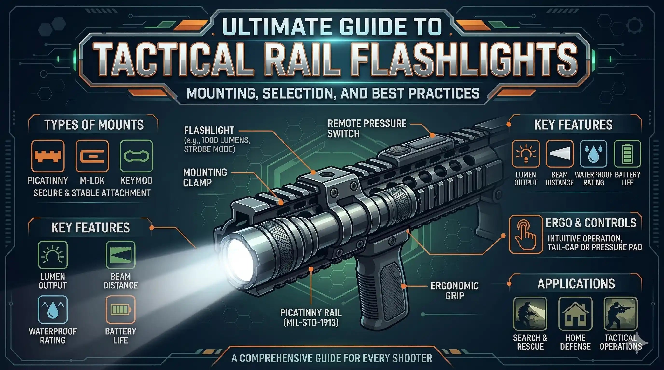Weapon Light Mounting Guide: Picatinny vs M-LOK & Candela vs Lumens