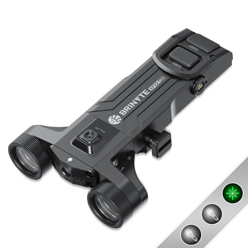 Brinyte XP22MK3 Scorpion: Low-Profile Weapon Light & Green Laser Combo for AR-15