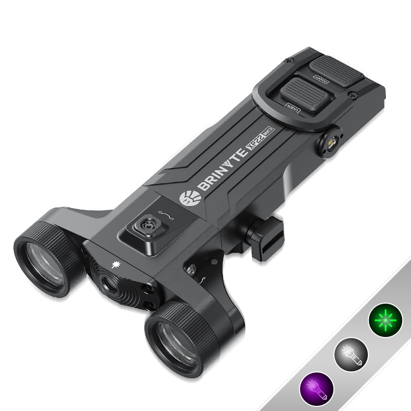 Brinyte XP22MK3 Scorpion: Low-Profile Weapon Light & Green Laser Combo for AR-15