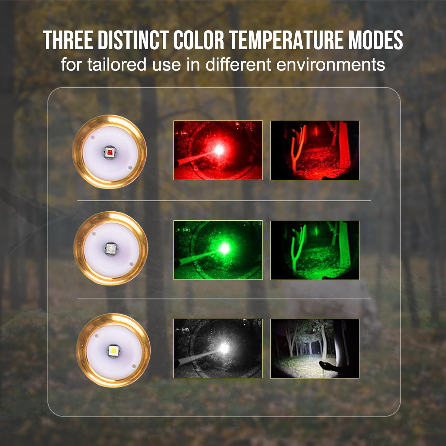 Brinyte T18 Artemis – Zoomable Multicolor Hunting Flashlight for Hog & Predator Night Hunting