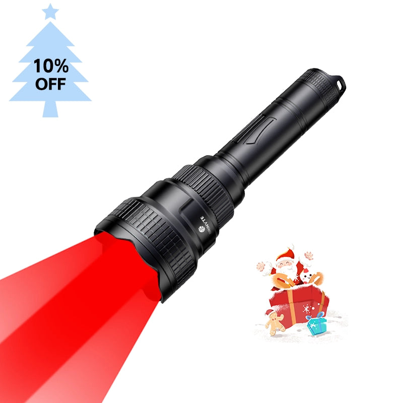 Brinyte T18-R R5 Luz de caza roja con interruptor remoto inalámbrico