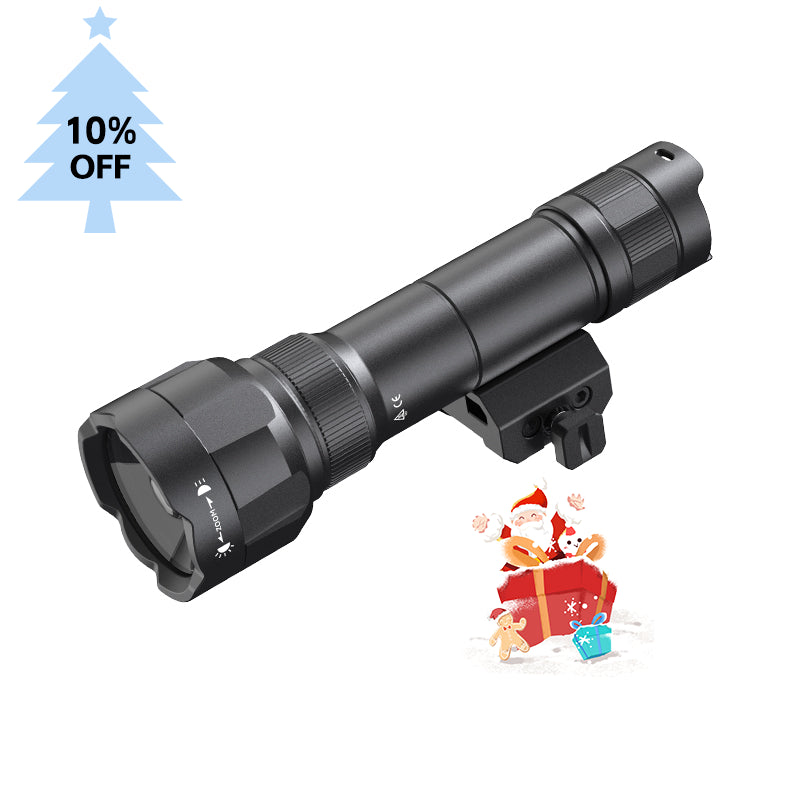 Brinyte T40 USB-C Rechargeable Multifunctional Hunting Flashlight for Night Hunting