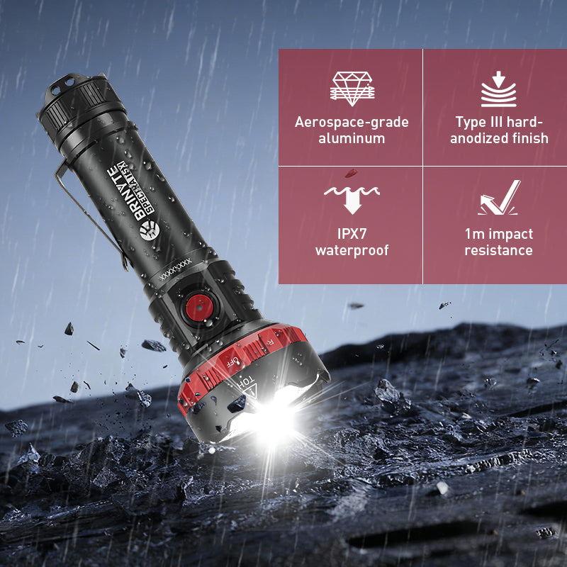 Brinyte SPECTRA T5X Multi-Color Blood Tracking Hunting Flashlight