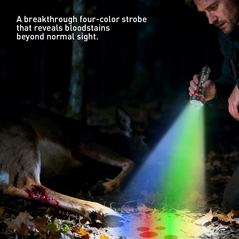 Brinyte SPECTRA T5X Multi-Color Blood Tracking Hunting Flashlight