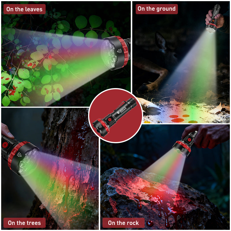 Brinyte SPECTRA T5X Multi-Color Blood Tracking Hunting Flashlight