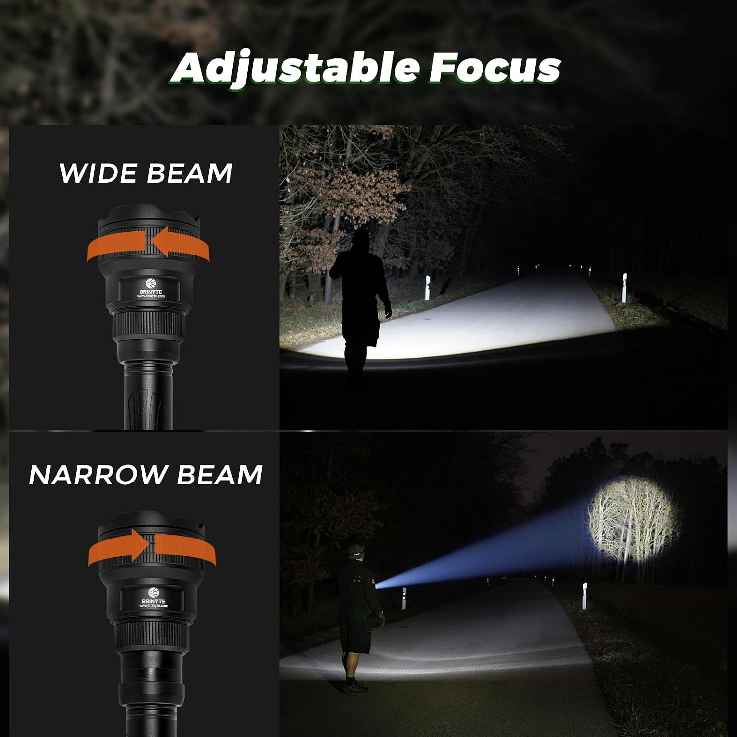 Brinyte T18 Artemis – Zoomable Multicolor Hunting Flashlight for Hog & Predator Night Hunting
