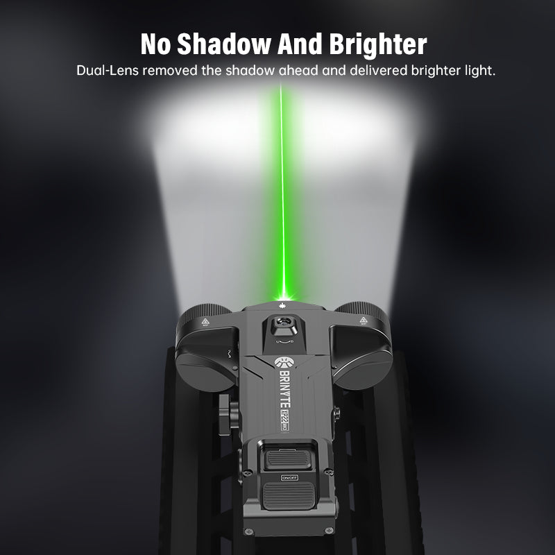 Brinyte XP22 MK3 Tactical Rail Mounted Flashlight