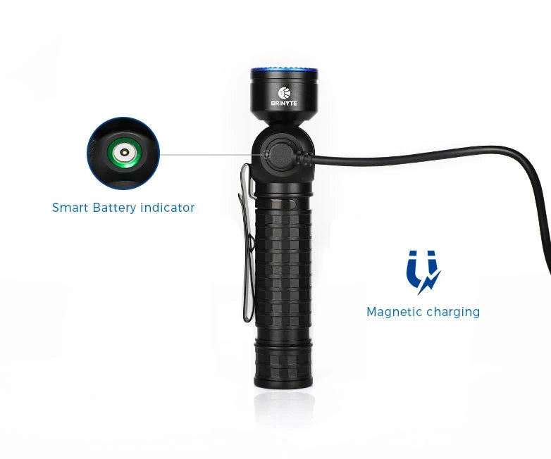 Brinyte HL18 can be used as either a headlamp or handheld light.