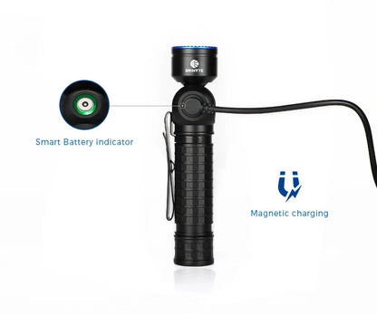 Brinyte HL18 can be used as either a headlamp or handheld light.