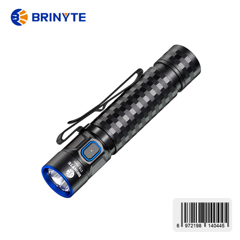 Brinyte 1200+LM E18 Self-Defense Rechargeable Light with Type-c Direct Charging