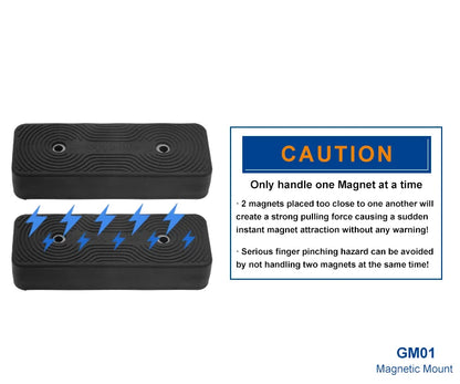 caution of Brinyte GM01 Magnetic Mount-2pcs