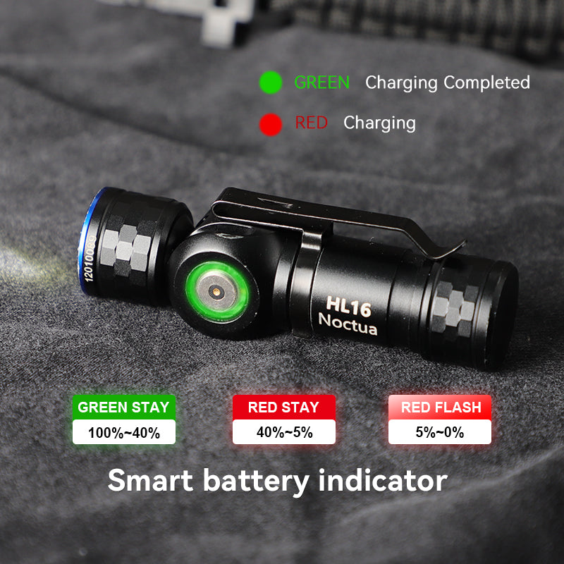 Linterna frontal Brinyte HL16 520lms compatible con batería seca y recargable