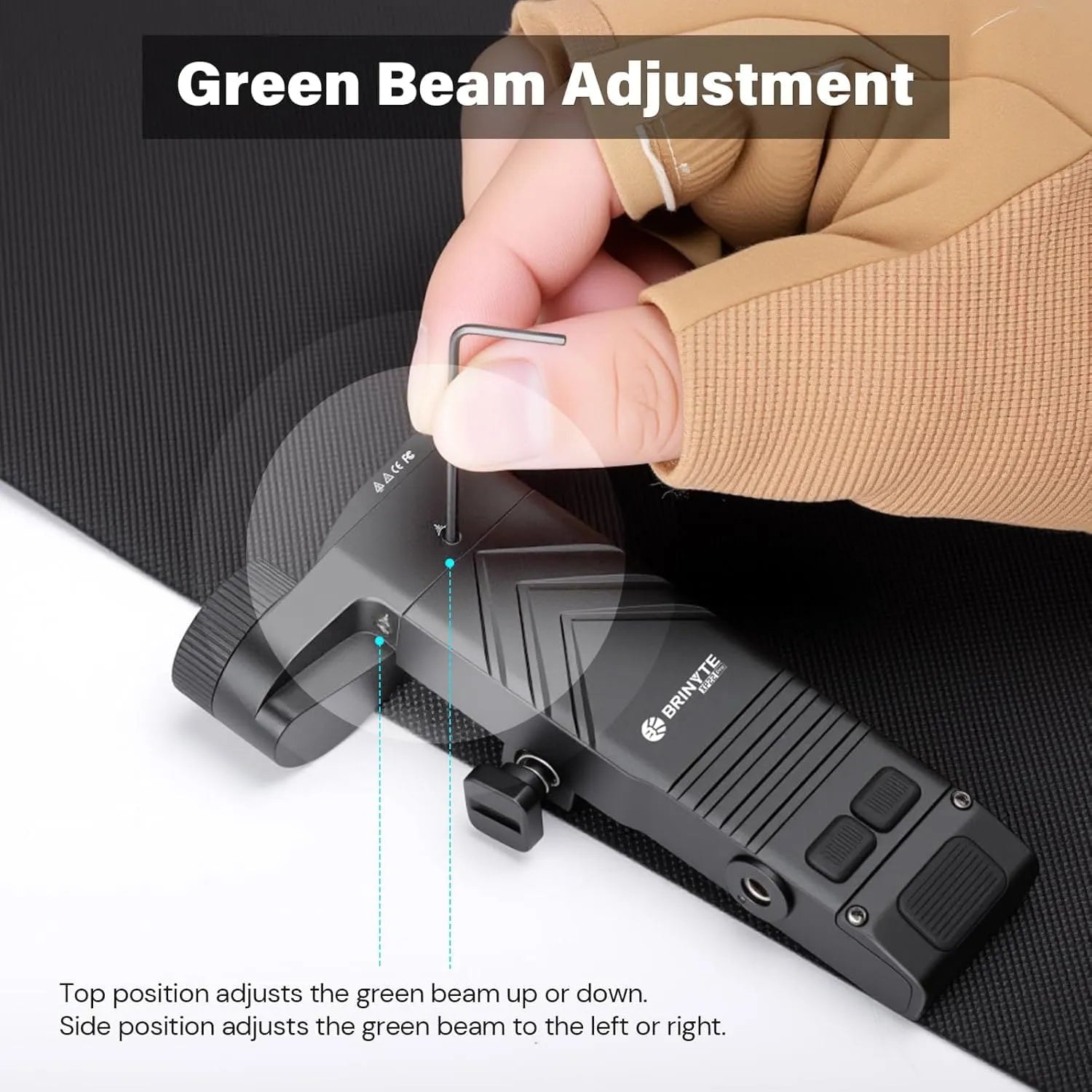 XP22PRO Tactical Rail Mount Flashlight—Brinyte